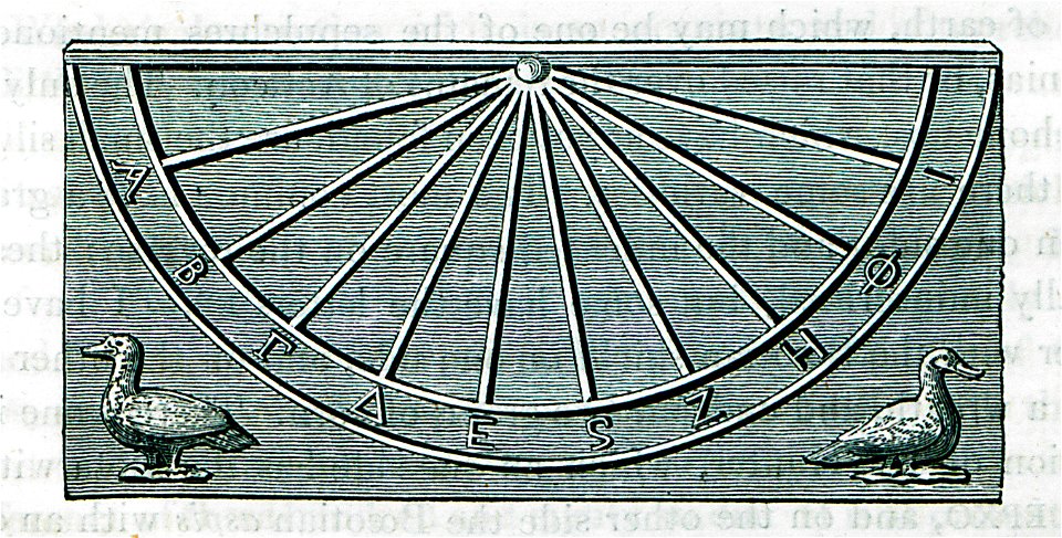 Solar clock in the katholikon of Skripou Monastery - Dodwell Edward - 1819