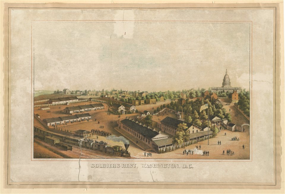 Soldier's Rest, Washington, D.C. - lith. and print by Chas. Magnus, 12 Frankfort St., N.Y. LCCN2011647024