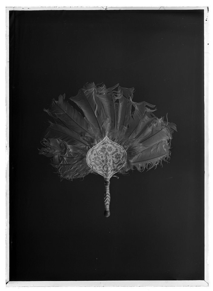 Solskärm alt. solfjäder - Livrustkammaren - 77398-negative