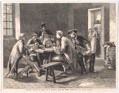 Soldiers Playing at Cards, from the Illustrated London News MET DP861611
