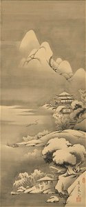 Soga Shohaku - Winter Landscape - 2006.131.6a-d - Yale University Art Gallery