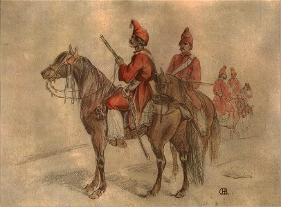 Soldado federal - Buenos Aires, según Durand Brager