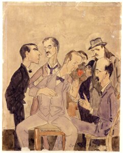 Some members of the New English Art Club by Donald Graeme MacLaren