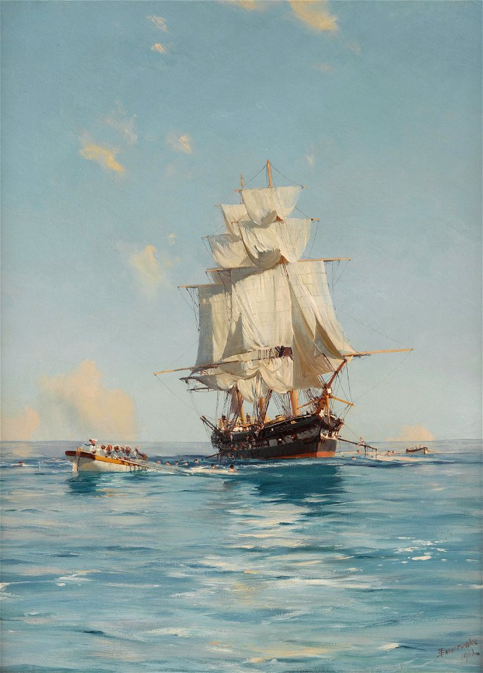 A bathing party, HMS Clio 24851164-5-2