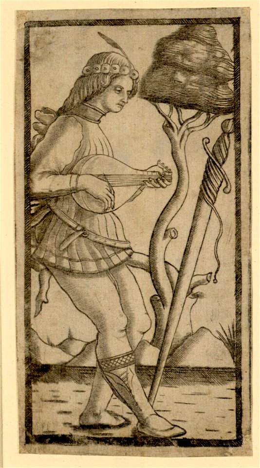 Sola Busca 74 - Page of Swords