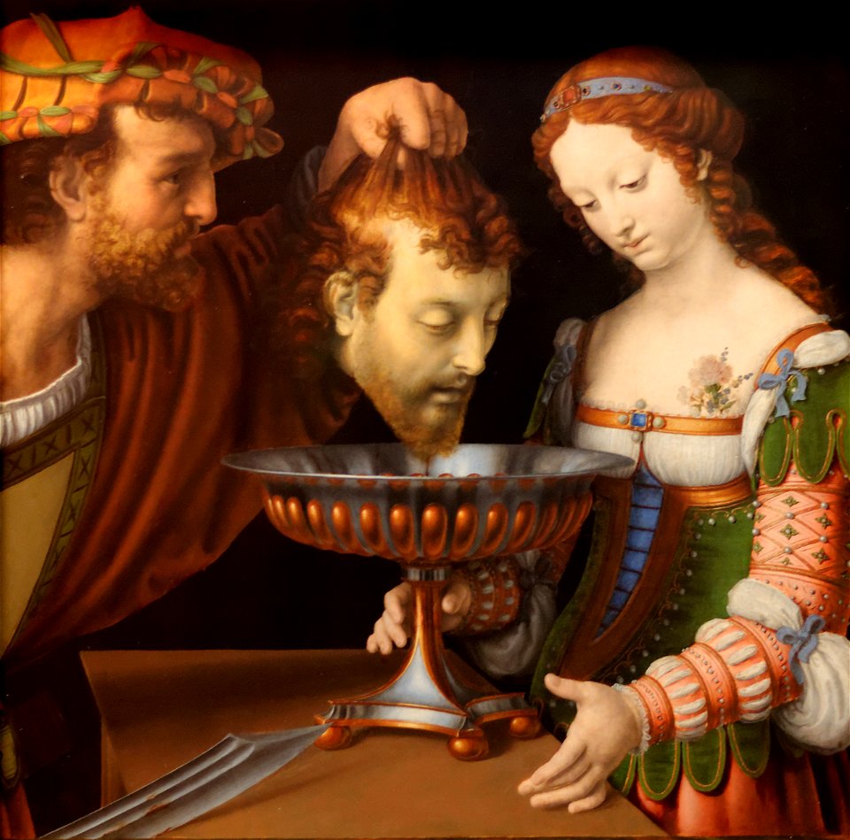 Andrea Solari Salomè riceve la testa di Giovanni Battista