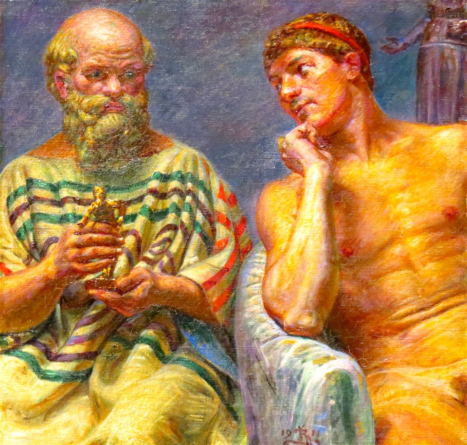 Sokrates og Alkibiades (Zahrtmann)