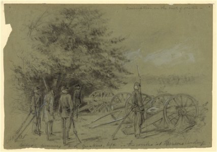 Soldier's dummies and quakers, left in the works at Harrison's landing LCCN2004660723