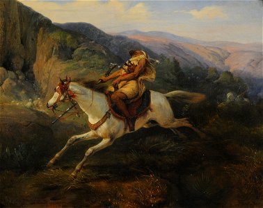 Soldado árabe herido - Horace Vernet