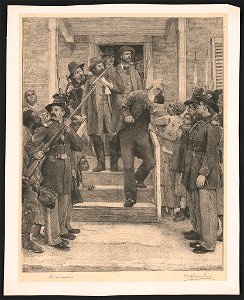 Soldiers and prisoner) - T. Hovenden 1884 ; Fredk. Juengling sc. N.Y. '84 LCCN2004670657