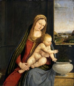 Solario - Madonna of the Carnations, c. 1495, 315