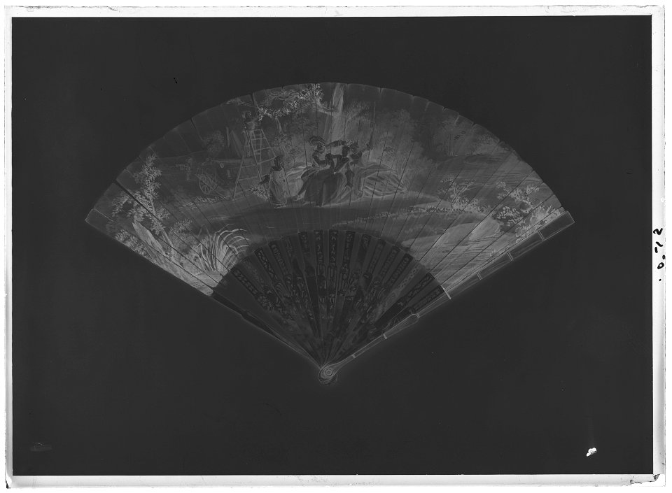 Solfjäder, 1700-tal - Livrustkammaren - 60836-negative