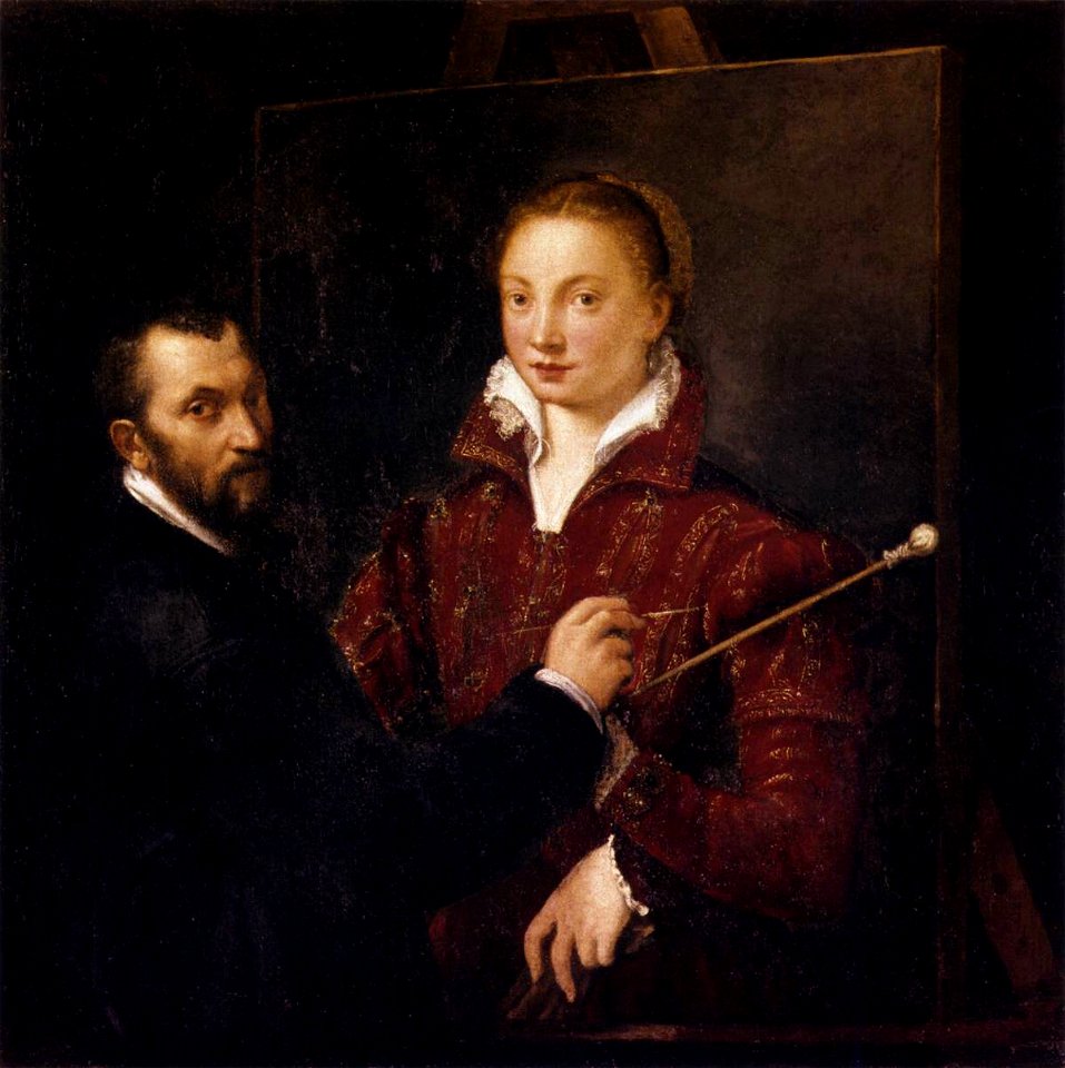 Sofonisba Anguissola - Bernardino Campi Painting Sofonisba Anguissola - WGA00696