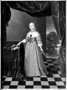 Sofia Amalia, 1628-1685, prinsessa av Braunschweig-Lüneburg, Fredrik IIIs av Danmark gemål - Nationalmuseum - 17921. Free illustration for personal and commercial use.