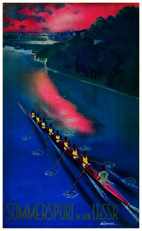 Sommersport in der UdSSR (Travel poster)