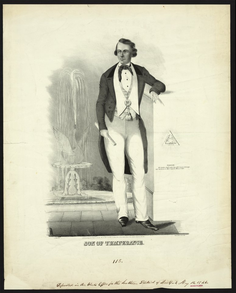 Son of temperance - E. Forbes del. ; lith. of John H. Hall, Alb. LCCN97514994
