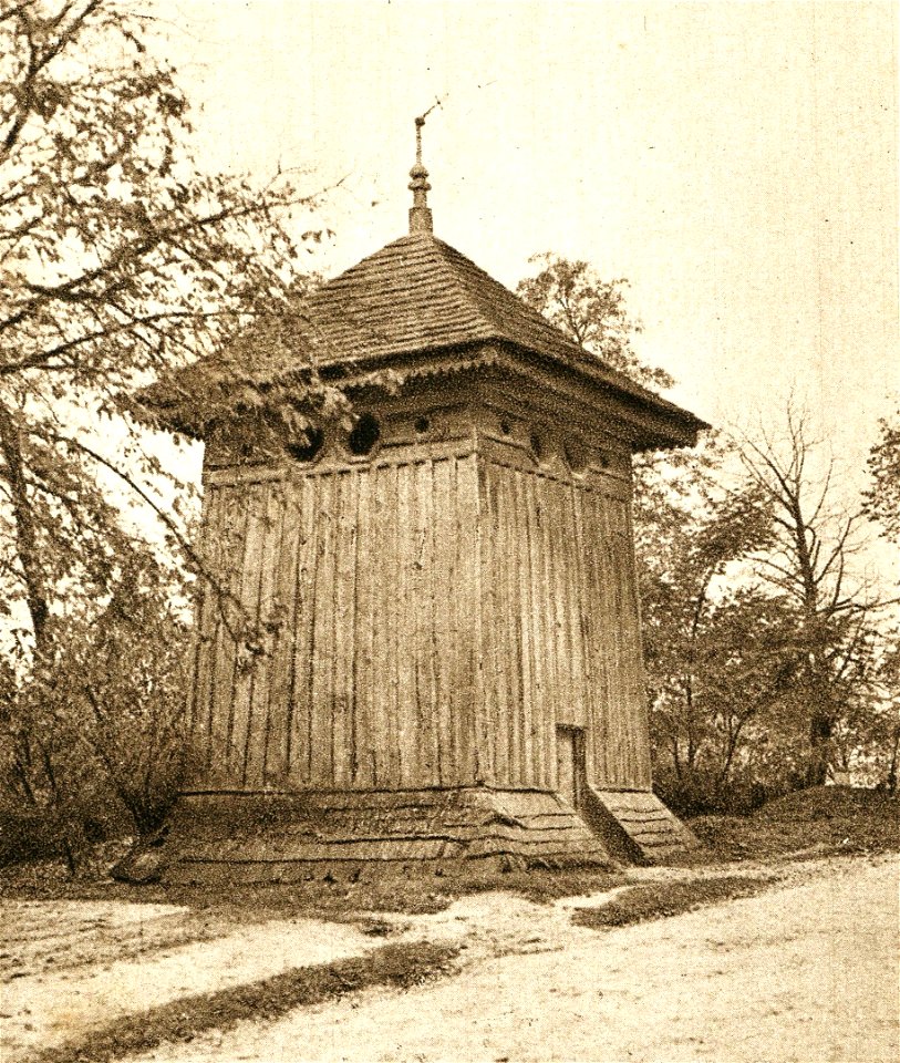 Solec-Zdrój dzwonnica, pocztówka przed 1937