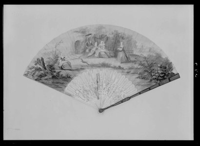 Solfjäder, 1700-tal - Livrustkammaren - 18033