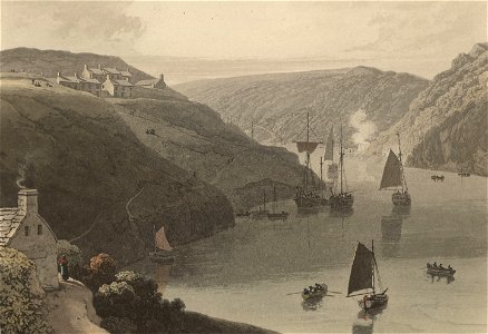 Solva - near St. David's, Pembrokeshire - Octr 1 1814. Free illustration for personal and commercial use.