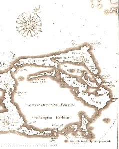Somers Isles Map by John Speed 1676 - Parish of St George