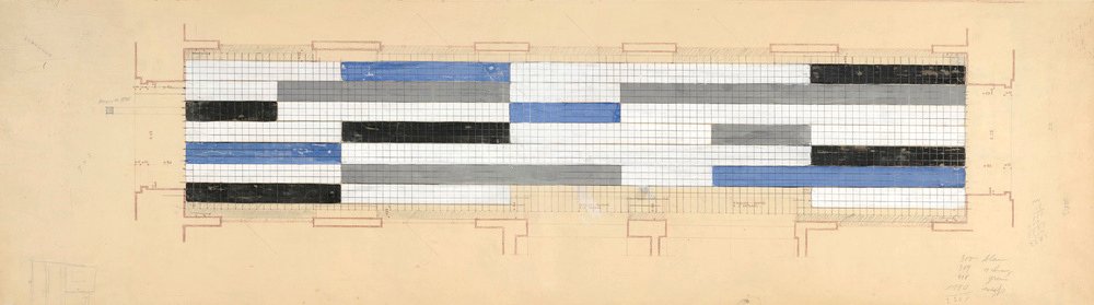 Sophie Taeuber-Arp, Aubette, Projet pour le dallage du passage au rez-de-chaussée