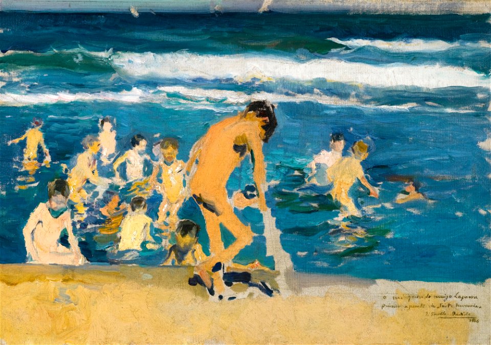 Joaquín Sorolla y Bastida - Triste Herencia (Boceto, 1906)