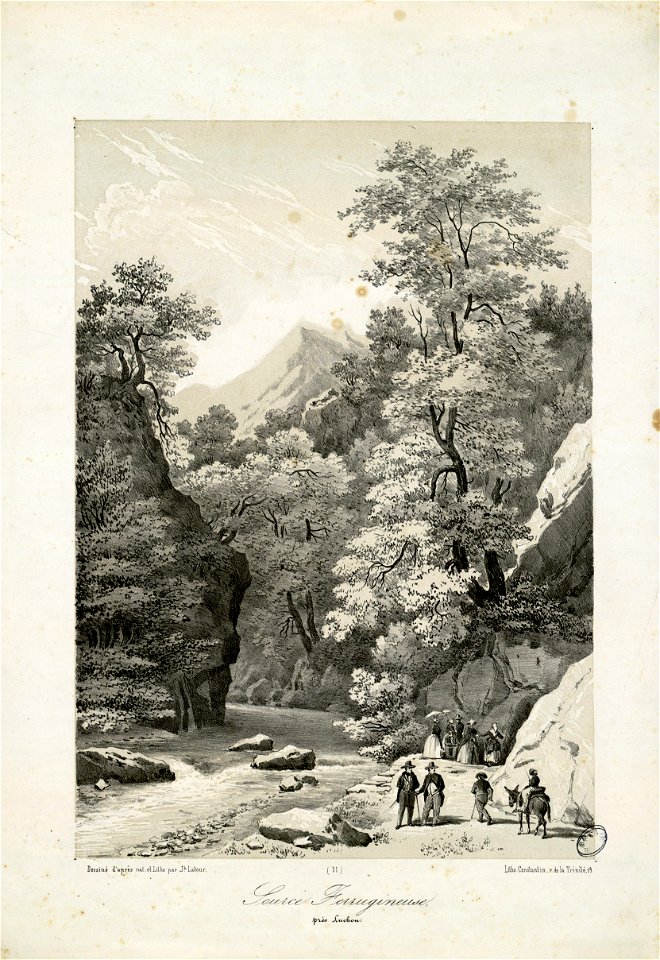Source ferrugineuse, près Luchon - Fonds Ancely - B315556101 A LATOUR 011