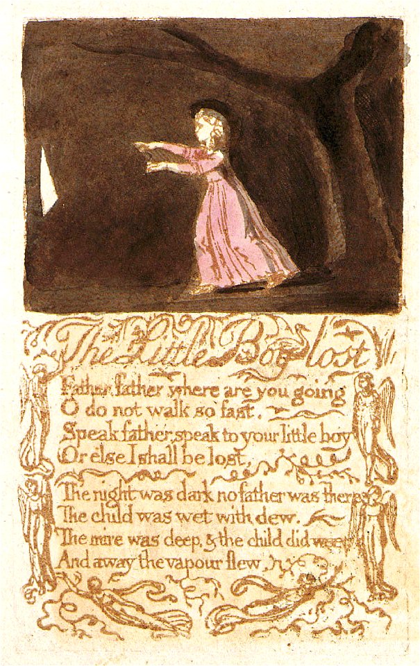 Songs of Innocence, copy B, 1789 (Library of Congress) object 22 The Little Boy Lost