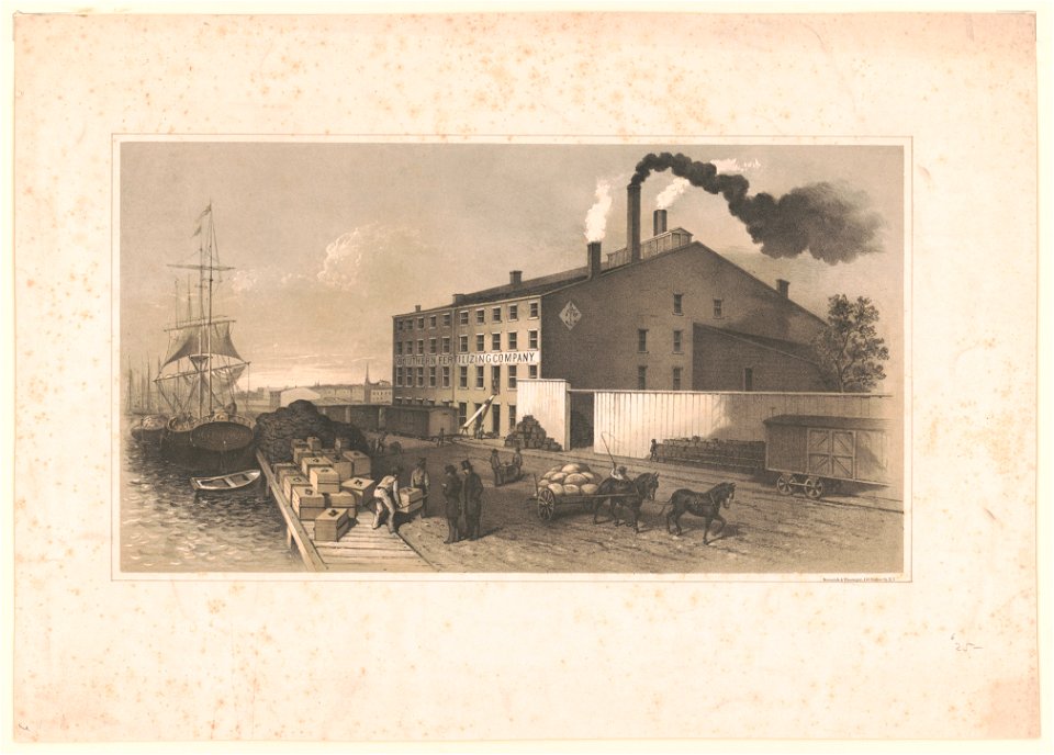 Southern fertilizing company and harbor scene LCCN2003671731