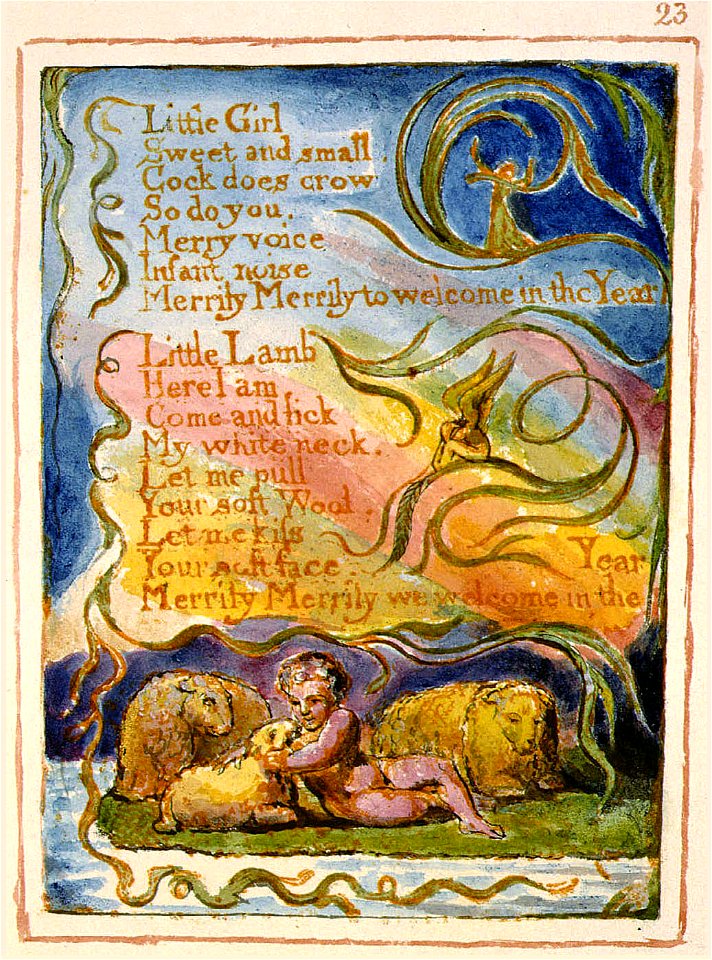 Songs of Innocence and of Experience, copy AA, 1826 (The Fitzwilliam Museum) object 23 Spring