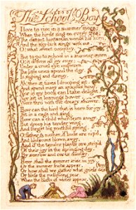 Songs of Innocence, copy B, 1789 (Library of Congress) object 7-53 The School Boy