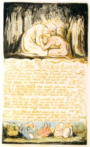 Songs of Innocence and of Experience, copy B, 1789, 1794 (British Museum) object 37-45 The Little Vagabond