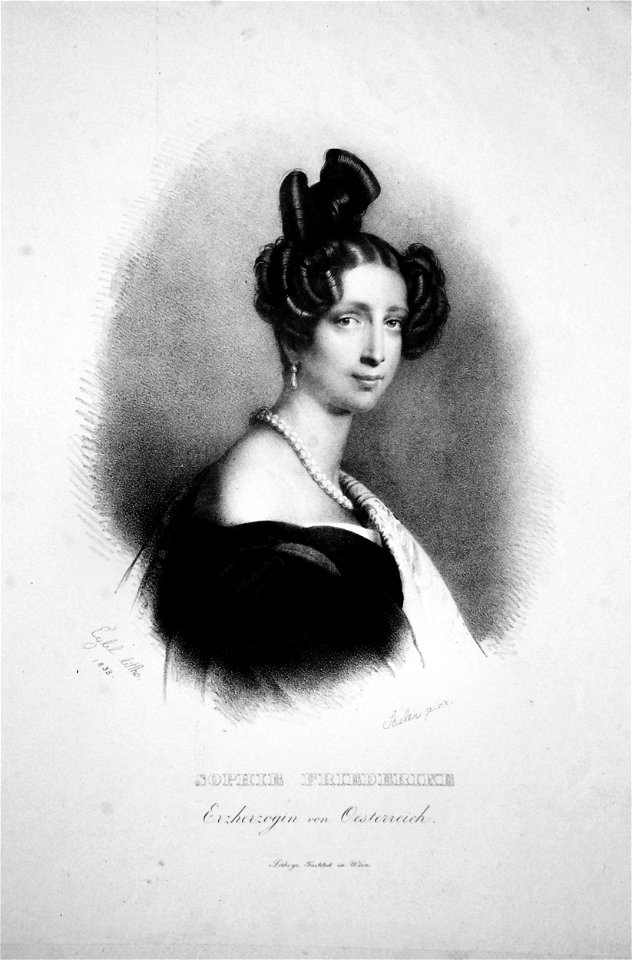 Sophie Friederike von Bayern Litho