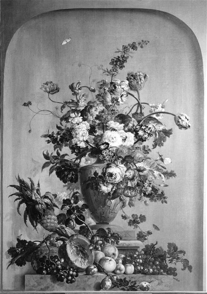 Sopraporta, stilleven met bloemen Centraal Museum 13137
