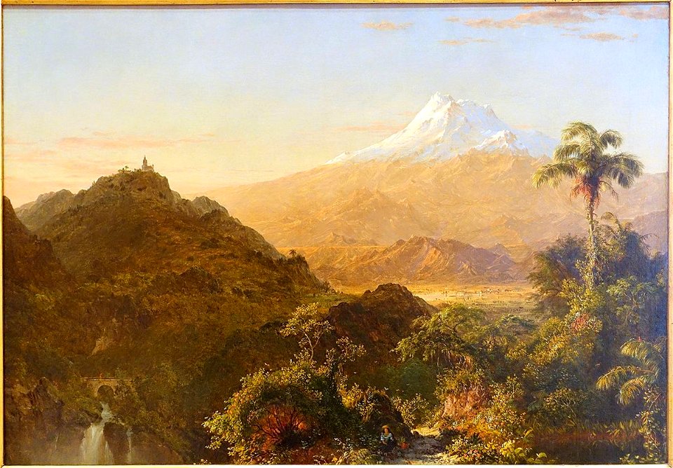 South American Landscape by Frederic Edwin Church, 1856 AD, oil on canvas - Museo Nacional Centro de Arte Reina Sofía - DSC08650 