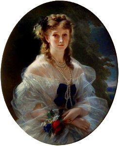 Sophie Troubetskoï, Duchesse de Morny, 1863 (sans cadre). Free illustration for personal and commercial use.