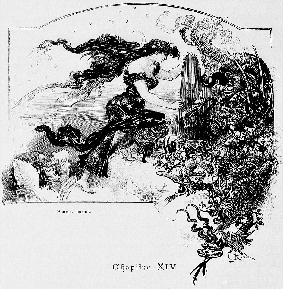 Songe de Panurge - Tiers Livre de Rabelais illustré par Albert Robida, chap. XIV
