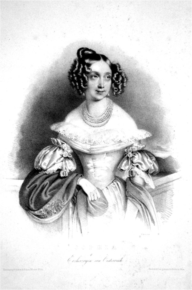 Sophie von Bayern Herr Litho