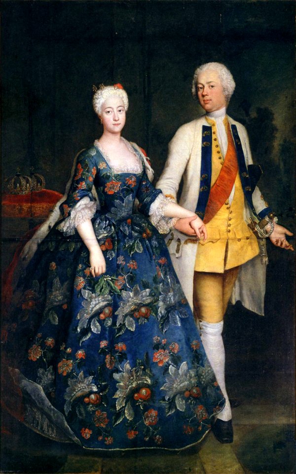 Sophie von Preußen mit ihrem Gemahl Markgraf Friedrich Wilhelm von Brandenburg-Schwedt (Pesne)
