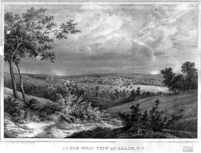 South west view of Salem N.C LCCN2003688875