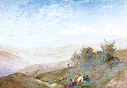 South Downs picnic - circa 1900 - Robert Thorne Waite - 6323-2048x1422