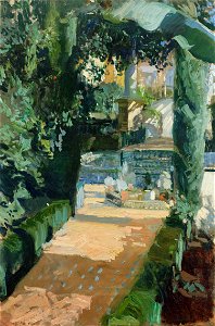 Joaquín Sorolla y Bastida - Corte del las Danzas, Alcázar (1910)