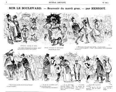 Souvenir du Mardi Gras par Henriot - Le Journal amusant - 12 mars 1892