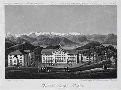 Souvenir de la Suisse c1840 Hotels Righi Kulm