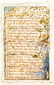 Songs of Innocence and of Experience, copy Y, 1825 (Metropolitan Museum of Art) object 26 DREAM