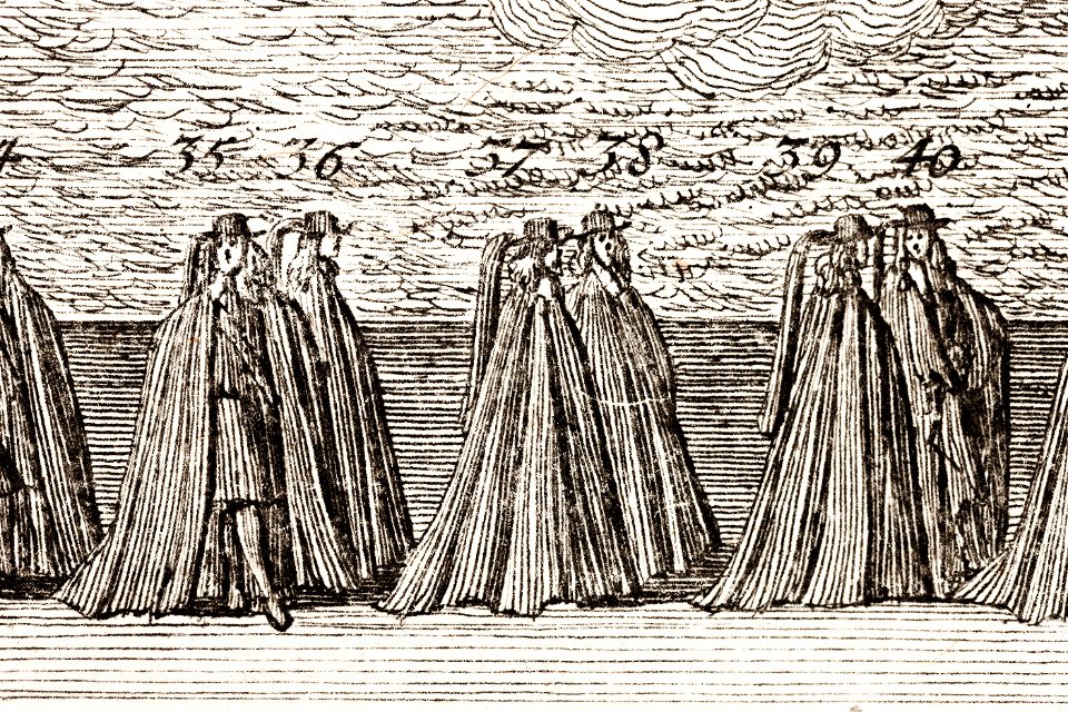 Sorgrdräkt vid Karl X Gustavs begravning, 1660 - Livrustkammaren - 108760