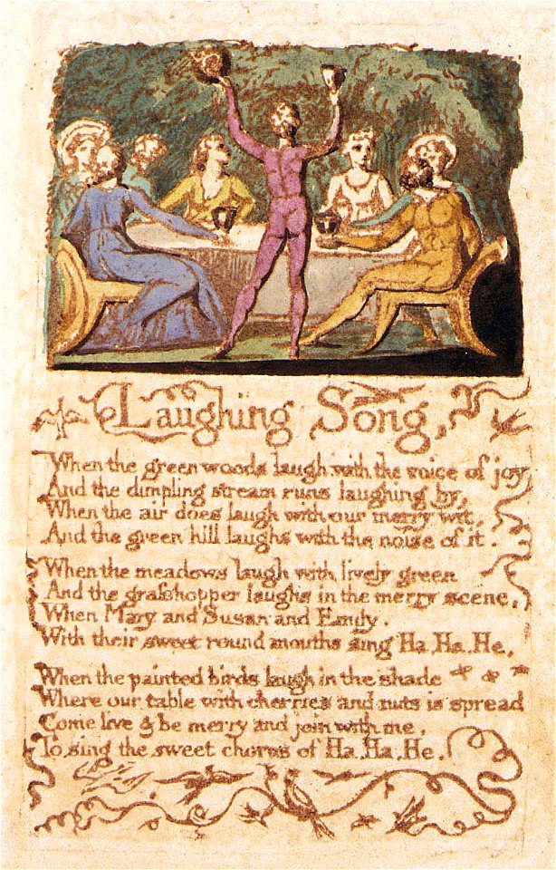 Songs of Innocence copy B 1789 Library of Congress Laughing Song