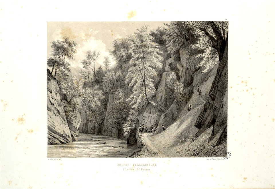 Source ferrugineuse à Luchon (Haute Garonne) - Fonds Ancely - B315556101 A PARIS 1 015