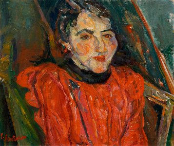 Chaïm Soutine - Portrait de Madame X (circa 1919)