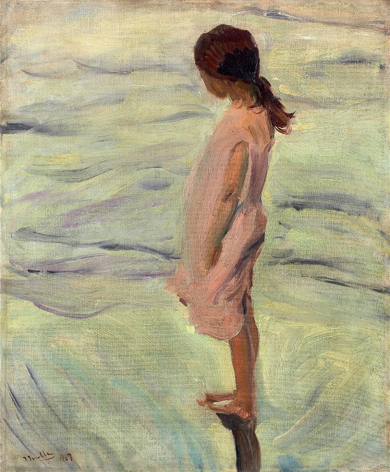 Joaquin Sorolla y Bastida - Después de puesto el sol (1907)
